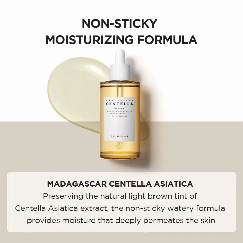 Centella Ampoule Essence Facial Moisturizing Brightening Acne Skin Care Korean Skincare