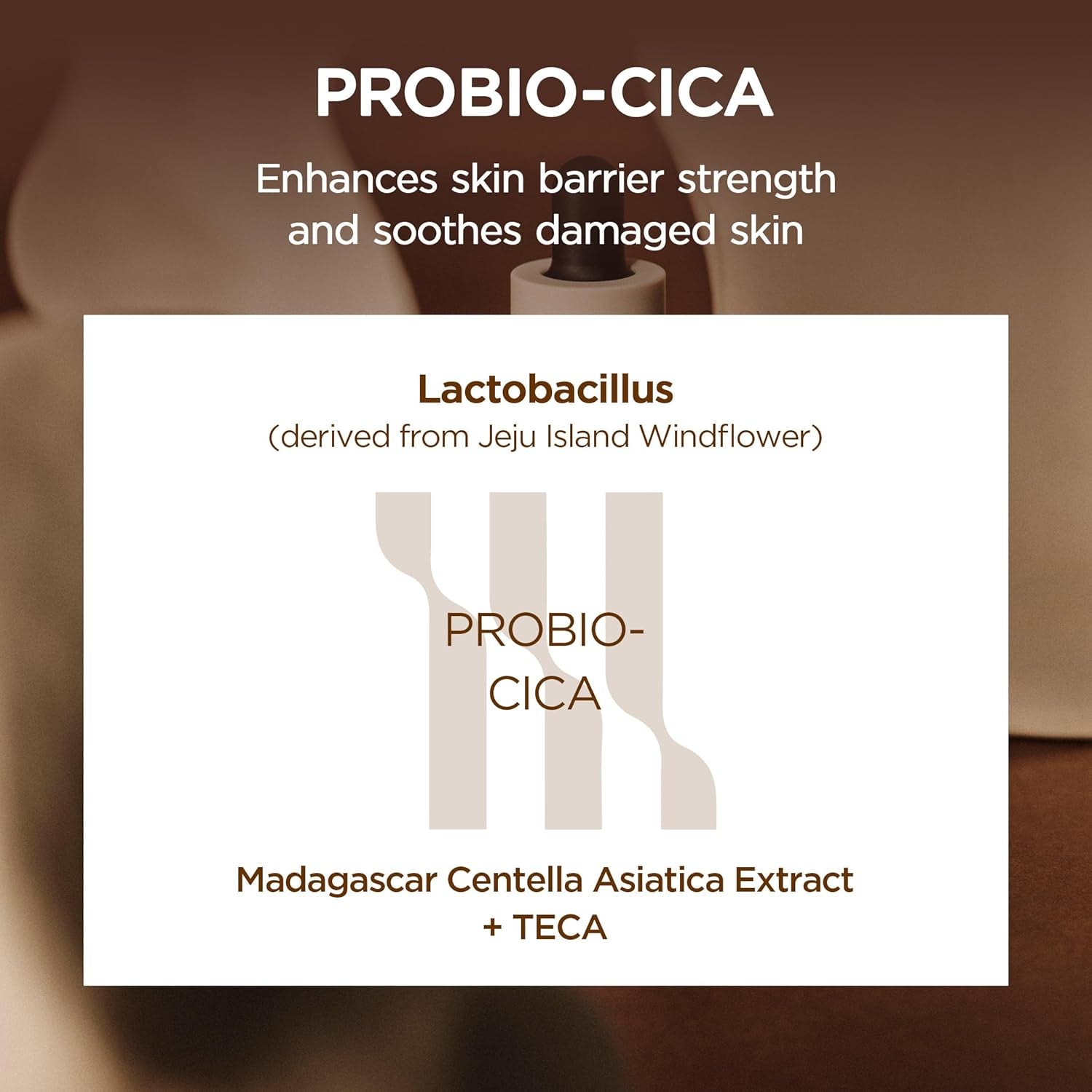 Probio Cica Intensive Ampoule, Centella Serum for Face with Ceramide, Facial Serum for Nourishing & Soothing, Centella Ampoule for Skin Barrier Support, Korean Skin Care, 1.69Fl.Oz / 50Ml